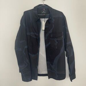 NWT Paul Smith, Men’s Zip Cotton Jacket in dark tones